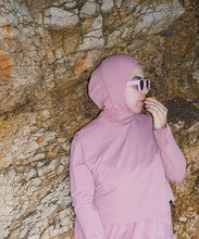 Load image into Gallery viewer, Headcover - Sleeveless Swim-Hijab Top - Dusty Rose