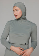 Load image into Gallery viewer, Headcover - Sleeveless - Swim-Hijab Top - Urban Sage