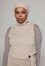 Load image into Gallery viewer, Headcover - Sleeveless - Swim-Hijab top - Sand