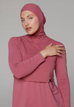 Load image into Gallery viewer, Headcover - Sleeveless - Swim-Hijab Top - Renaissance Rose