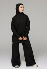 Load image into Gallery viewer, Activewear - Oversized - Hijab-Hoodie - Black