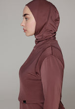 Load image into Gallery viewer, Headcover - Sleeveless - Swim-Hijab Top - Dark Plum