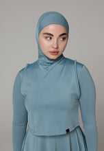 Load image into Gallery viewer, Headcover - Sleeveless - Swim-Hijab Top - Light Ocean