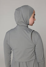 Load image into Gallery viewer, Headcover - Sleeveless - Swim-Hijab Top - Dark Grey