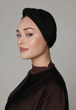 Load image into Gallery viewer, Headcover - Anti - Slip - Swim-turban - Black
