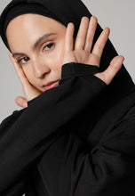 Load image into Gallery viewer, Activewear - Oversized - Hijab-Hoodie - Black
