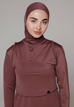 Load image into Gallery viewer, Headcover - Sleeveless - Swim-Hijab Top - Dark Plum

