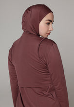 Load image into Gallery viewer, Headcover - Sleeveless - Swim-Hijab Top - Dark Plum
