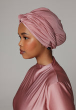 Load image into Gallery viewer, Headcover - Anti - Slip - Swim-turban - Glitter Sahara Blush
