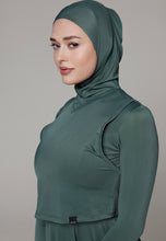 Load image into Gallery viewer, Headcover - Sleeveless - Swim-Hijab Top - Dark Ocean
