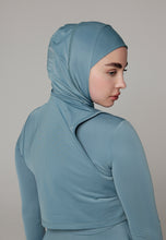 Load image into Gallery viewer, Headcover - Sleeveless - Swim-Hijab Top - Light Ocean
