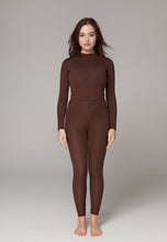 Load image into Gallery viewer, West - Long Swim Skirt - Dark Chocolate/Glitter Dark Chocolate
