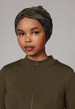 Load image into Gallery viewer, Headcover - Anti - Slip - Swim-turban - Glitter Khaki
