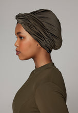 Load image into Gallery viewer, Headcover - Anti - Slip - Swim-turban - Glitter Khaki
