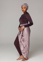 Load image into Gallery viewer, West - Long Swim Skirt - Fig/Glitter Lavender
