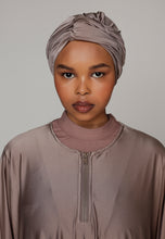 Load image into Gallery viewer, Headcover - Anti - Slip - Swim-turban - Glitter Soft Taupe
