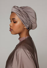 Load image into Gallery viewer, Headcover - Anti - Slip - Swim-turban - Glitter Soft Taupe

