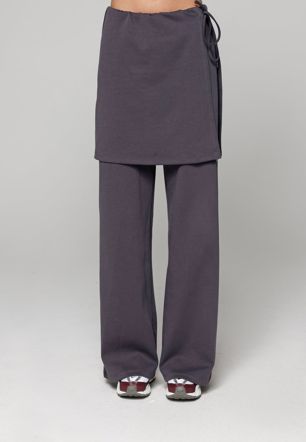 Activewear - Attached Skirt - Wide trouser - Dark Grey